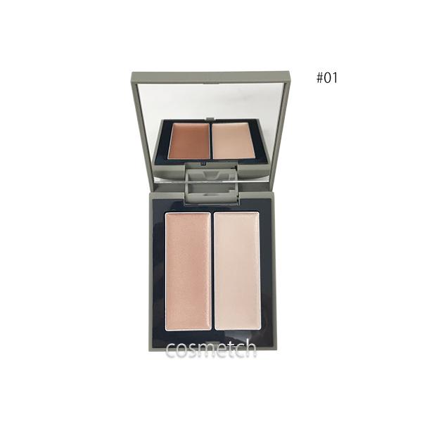 自然なツヤと血色感を描くハイライト＆チークベース。クリーミーなテクスチャーで、肌にのせるとサラッとしたパウダー状に変化し、キメの整ったリアルな素肌感を生み出します。ファンデーションの上からベースメイクの仕上げにプラスすると、透明感やハリ感、...