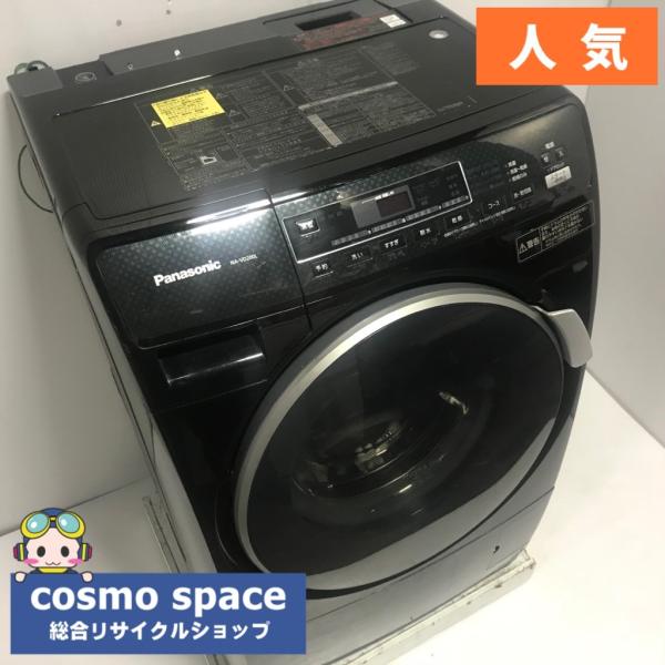 中古 人気洗濯6.0kg乾燥3.0Kg ドラム式洗濯機 パナソニック プチドラム NA-VD200L 2011年製 ブラック