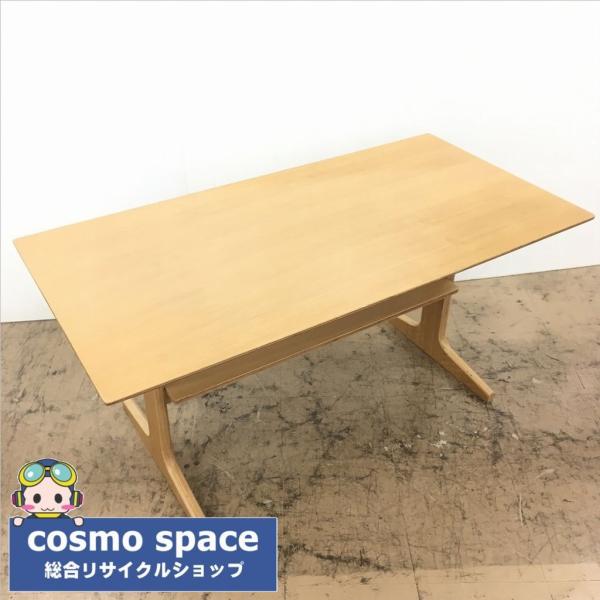 中古 人気近郊送料格安 無印良品 オーク突板 リビングでもダイニングでもつかえるテーブル W130×D65×H60