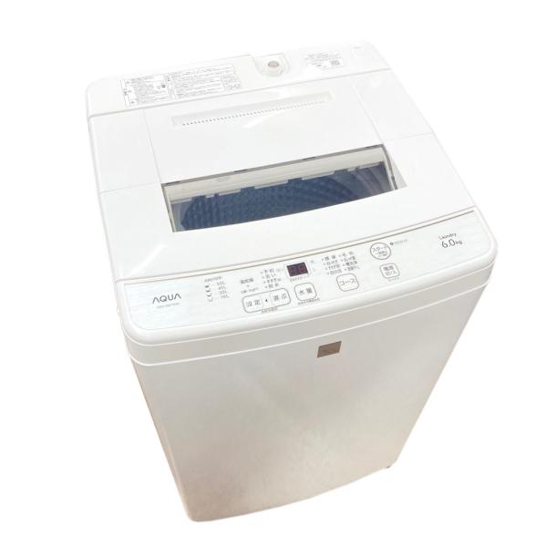 AQUA（アクア） 中古 6.0kg 送風乾燥 全自動洗濯機 AQW-S6E7 2019年製 