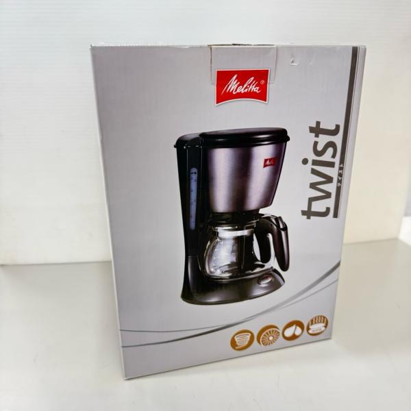 中古 未使用 Melitta メリタ コーヒーメーカー ツイスト SCG58K-3B 5杯用 ジェットブラック ペーパードリップ式