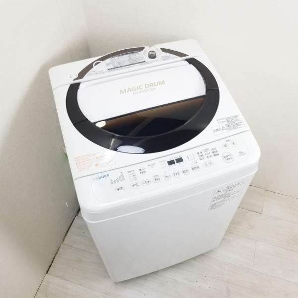 【RKGSE-890】特価！東芝/6kg/全自動洗濯機/マジックドラム/AW-6D3M/中古品/2017年製/当社より近隣地域無料配達 cosmo-space_3s256495