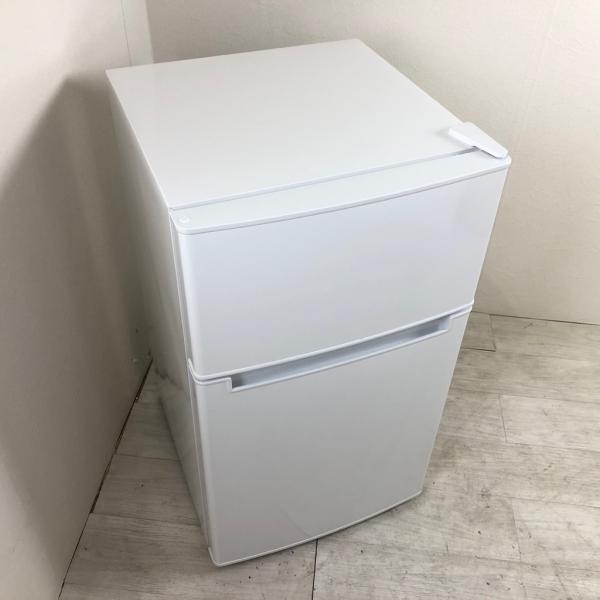 【送料無料・設置無料サービス有り】冷蔵庫 2019年製 amadana AT-RF85B② 中古 中古 amadana アマダナ 85L 2ドア冷蔵庫 AT-RF85B ホワイト 2019年