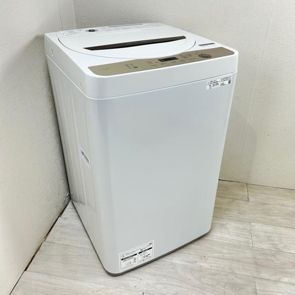 SHARP（シャープ） 中古 6.0kg 全自動洗濯機 送風乾燥機能 2020年製 ES