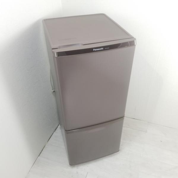 中古 パナソニック 138L 2ドア冷蔵庫 NR-B14AW-T 2018年製 自動霜取りファン式 一人暮らし 単身用 おまかせセレクト