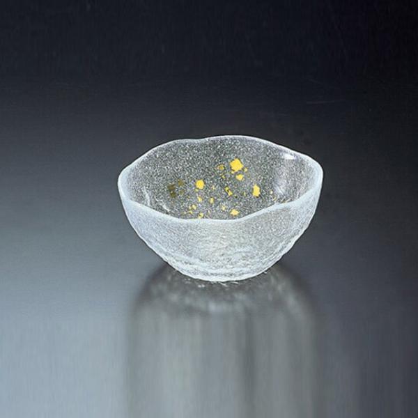 吉谷硝子（YOSHITANI GLASS） 小鉢 6個 江戸硝子 金彩淡雪 吉谷硝子