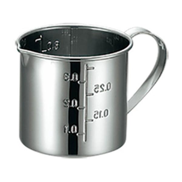  のカップ一対 KO 18-8 口付計量カップ 8cm 400cc（036044）07-0189-0801 キッチン