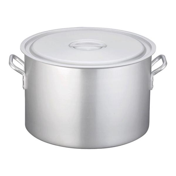 半寸胴鍋 アルミニウム アルマイト加工 目盛付 TKG 48cm（AHV6248）1