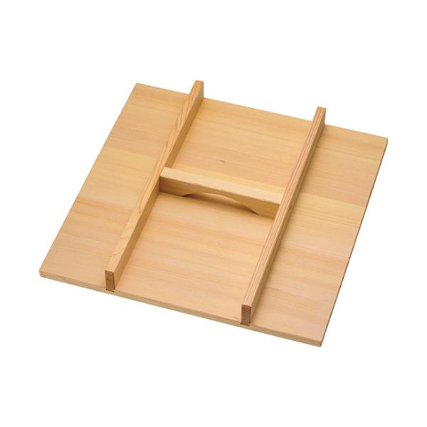 木製 角セイロ用 手付蓋 サワラ材 39cm用（WSI05039）1-0415-0604