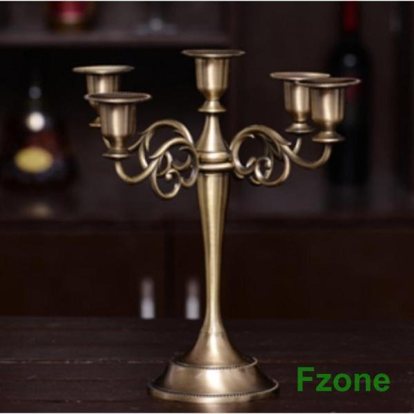 雰囲気のある西洋アンティーク 大理石 キャンドルスタンド 燭台 5燈