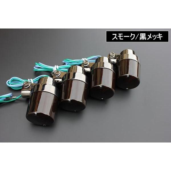 デカヨーロピ スモーク/黒メッキ アルミ 新品 4個 ゼファー400χ