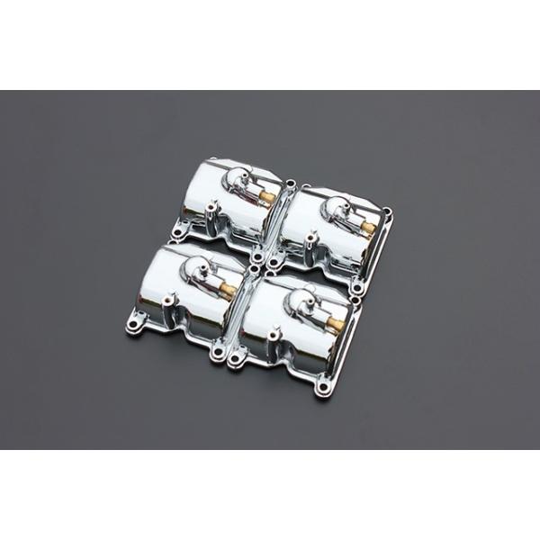 クロムメッキ CVKキャブ フロートチャンバー 新品 アルミ 4個