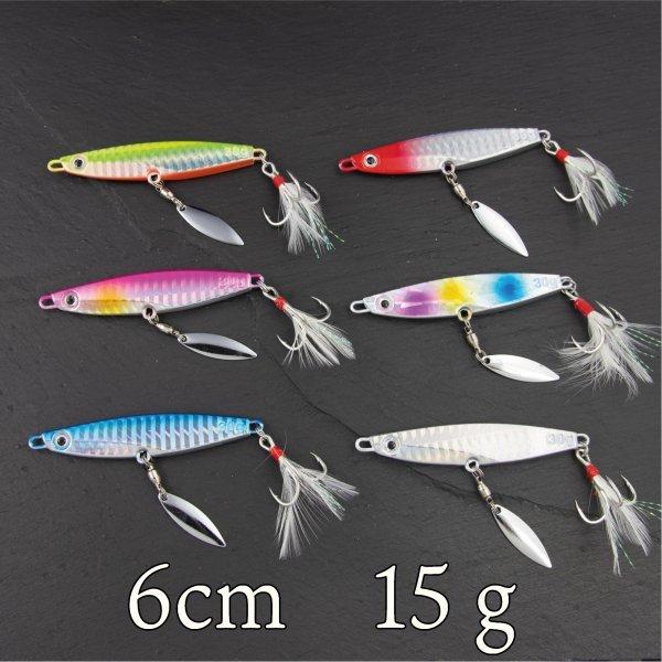 メタルジグ 16g 6cm SLJ スーパー ライト ジギング ショア ジグ 青物