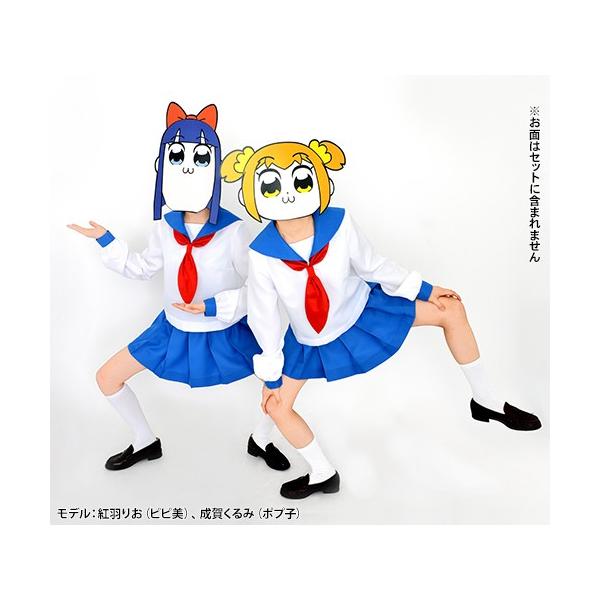 ウィッグセット ポプテピピック M サイズ L ピピ美 ポプテピ L 学生服 サイズ アニメコスプレ コスチューム Ladies ポプ子 女性用 中学生 メーカー公式 A Ppmwig コスプレ アニメショップallcam