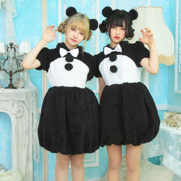 ハロウィン コスプレ ふわもこ アニマル クールパンダ 動物 可愛い くま 仮装 コスチューム 耳しっぽ付き C Clpnd コスプレ アニメショップallcam 通販 Yahoo ショッピング
