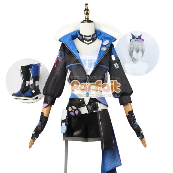 新品コスプレ衣装 崩壊スターレイル／銀狼（ウィッグ・靴追加