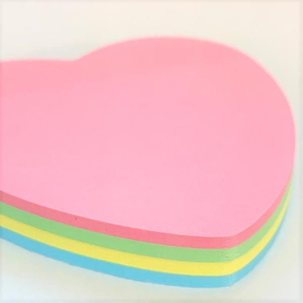 付箋 ハート かわいい 100枚x12個 4色 付箋セット 大容量 おしゃれ