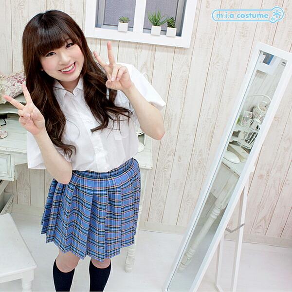 新品 ミニスカート チェック 制服 グリーン L プリーツ コスプレ