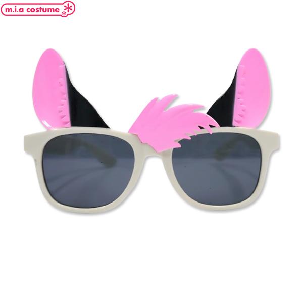 1302G★【送料無料・即納】B品 耳＆前髪付きサングラス 犬 狼 ハイエナ 馬 猫 ロバ風 動物 アニマル ハロウィン おもしろ 仮装 文化祭 1000円ポッキリ