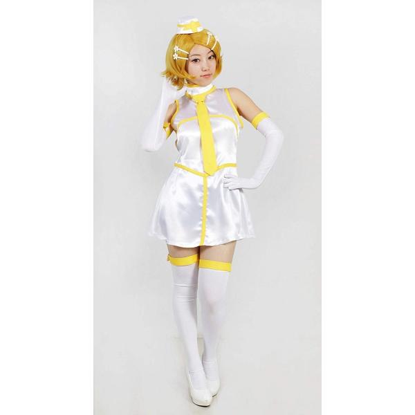 Vocaloid ボカロ 国産品 鏡音リン トリコロール エアライン 衣装 コスプレ Milicabooks