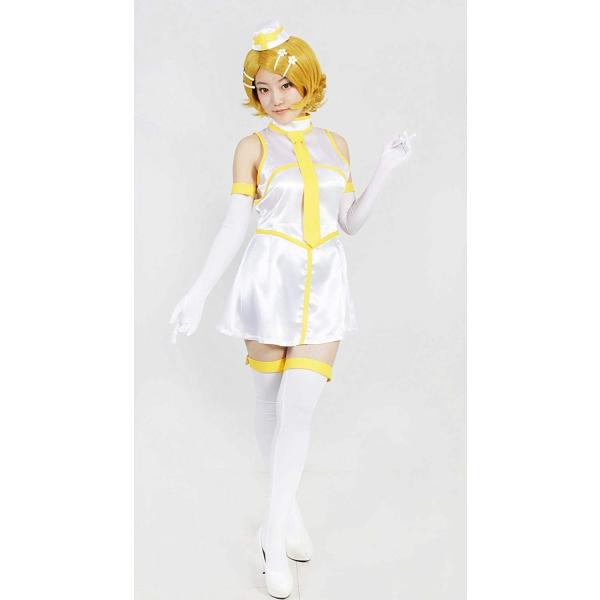 Vocaloid ボカロ 国産品 鏡音リン トリコロール エアライン 衣装 コスプレ Milicabooks
