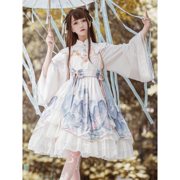 中華ロリータ チャイナ ゴスロリ コスプレ ワンピース 楽天市場】メイド服 チャイナ ワンピース 中華風 ロリータ コスプレ