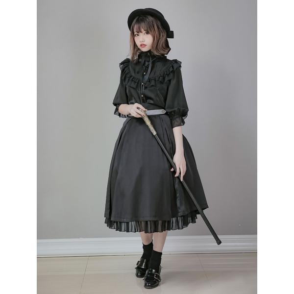 ぽ*た様 【新品タグ付】ケープ付きドレス ゴシックミリタリー　ロリータ 軍服風 cosshop_6390920100t