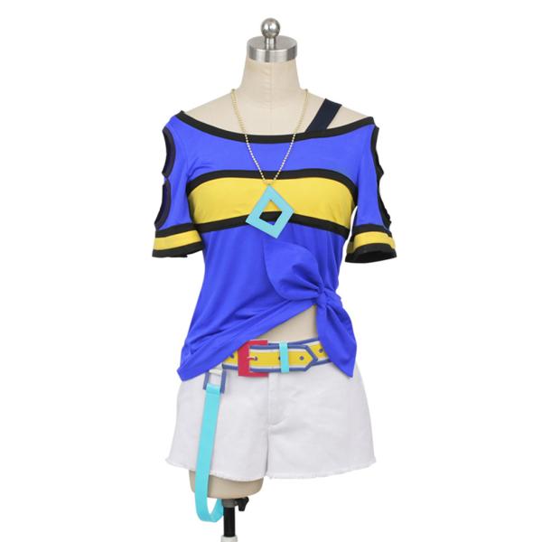 【商品状態】新品未使用品  【サ　イ　ズ】（ご注文後にサイズをご指定下さい）  【素　　　材】ポリエステル生地、綿など       【セット内容】上着、半ズボン、ベルト、髪飾り、腕飾り、ネックレス【備　　　考】