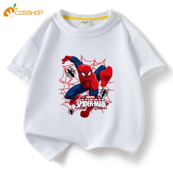 スパイダーマンTシャツ 子供服 キッズ 半袖 夏用 コットン100