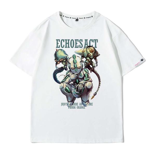 ジョジョの奇妙な冒険 半袖 Tシャツ 夏服　男女用　日常服 丸襟  人気キャラクター コスプレ小物 仮装 柔らかい　アニメグッズ