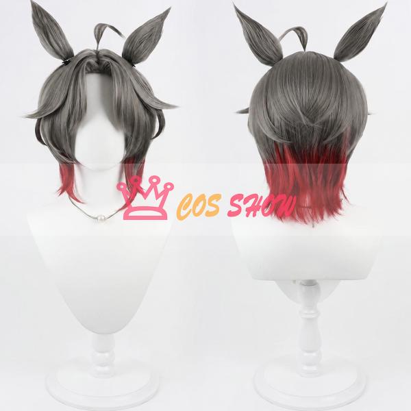 ウマ娘 プリティーダービー Rose Kingdom ローズキングダム 勝負服 ウィッグ 耐熱かつら 尻尾 男女兼用 コスチューム小物 ウィッグネット付き 仮装 イベント