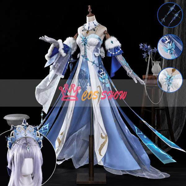 原神 氷の女皇 アナスターシャ・フョードロヴナ・スネージナヤ コスプレ衣装 cosplay 仮装 イベント クリスマス ハロウィン ステージ 文化祭 学園祭 撮影用