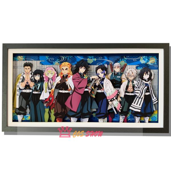 鬼滅の刃 竈門炭治郎 禰豆子 立体絵 飾り 絵飾り 壁飾り　３D フレーム付き Amazon.co.jp: AooCare 鬼滅の刃 竈門炭治郎 禰豆子 画 周辺