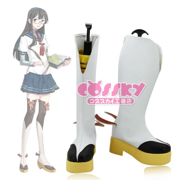 艦隊これくしょん 艦これ 艦これ 大淀 コスプレ ブーツ セミロングブーツ