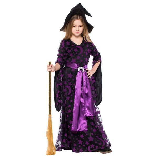 ハロウィン コスプレ 魔女 ウィッチ コスチューム 可愛い ドレス 子供用 魔女っ娘 コスプレ 仮装 子供 ２