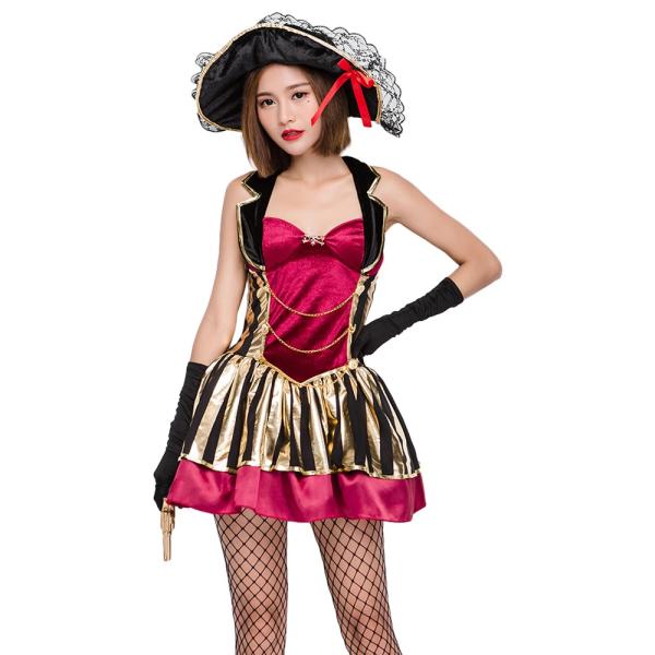 ハロウィン コスプレ 海賊 パイレーツ コスチューム 大人用 ２着以上送料無料 ワンピース お得クーポン発行中 仮装 女海賊 レディース