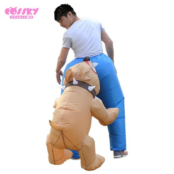 即納品 ハロウィン コスプレ 犬がかみつく おもしろ 着ぐるみ 膨らむコスチューム 演出服 舞台服 パーティー 年末年始大決算 空気充填