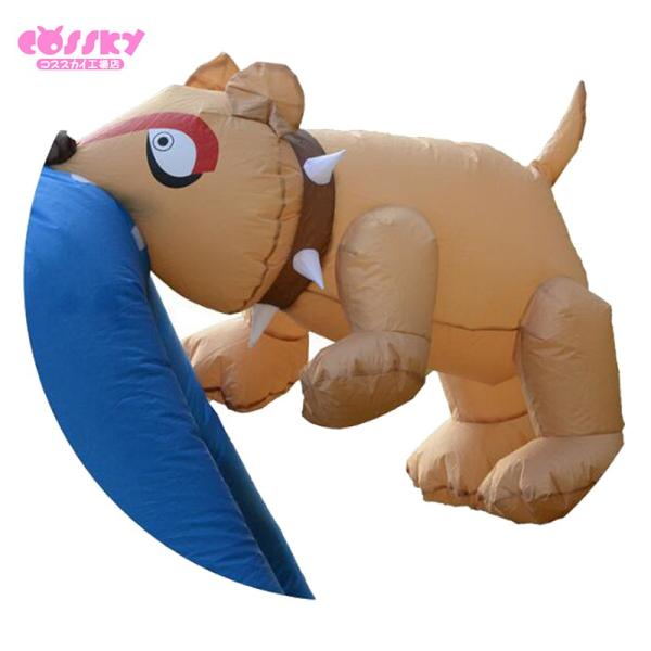 即納品 ハロウィン コスプレ 犬がかみつく おもしろ 着ぐるみ 膨らむコスチューム 演出服 舞台服 パーティー 年末年始大決算 空気充填