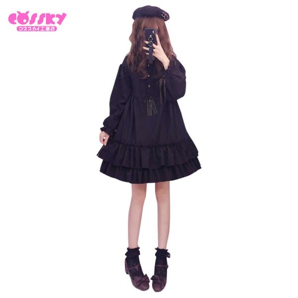 ダークアカデミー ワンピース ロリータ Lolita ロリータ服 衣装 洋服 プリンセス お嬢様 誕生日 イベント 披露宴 花嫁 結婚式 特価品コーナー プレゼント