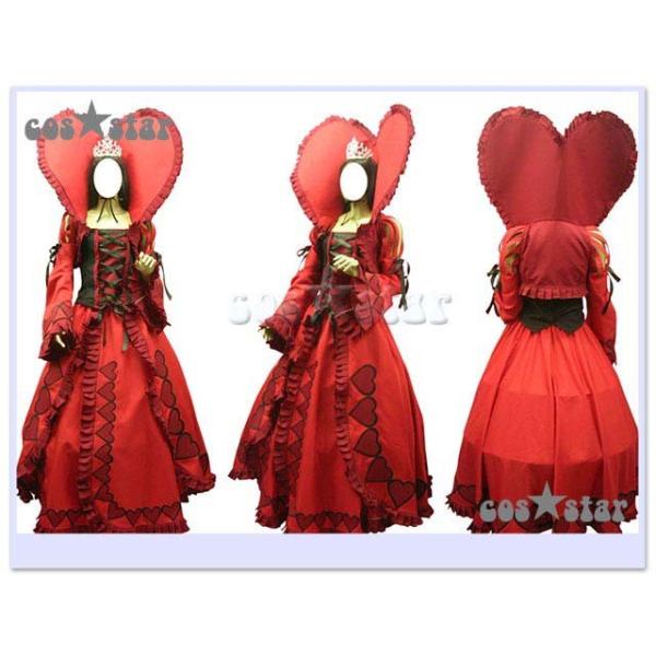 DK1170 ★ ディズニー ♪ ハートの国のアリス ★　女王ビバルディ   風    コスプレ衣装   完全オーダメイドも対応可能 コススター ハートの国のアリス ビバルディ風 原作 コスプレ衣装