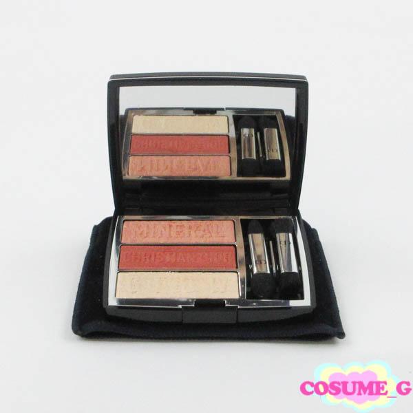 Dior トリオブリックパレット アイシャドウ 733 コーラルグロウ 限定品 ディオール トリオ ブリック パレット #733 コーラル グロウ 限定 残量