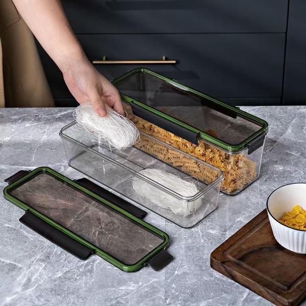 パスタ保存容器 パスタケース 保存容器 プラスチック 密閉 防湿 キッチン収納 密封保存瓶 蓋付き プラスチック 貯蔵容器 お箸など収納 麺類収納 小物収納ケース