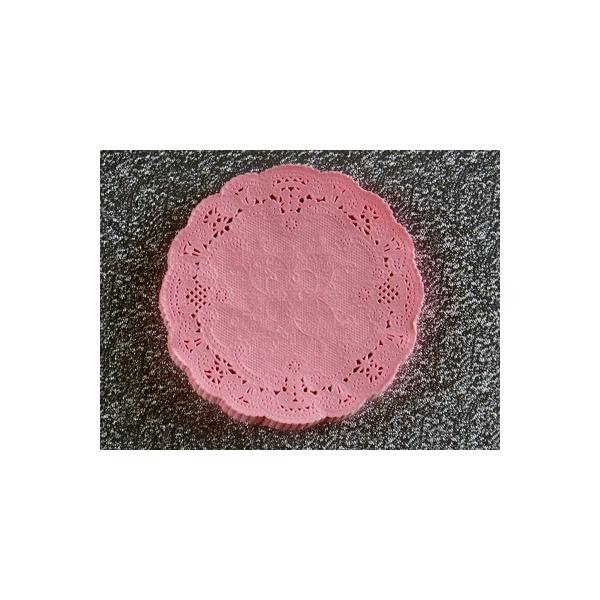 cotta（コッタ） カラーレースペーパー ピンク 丸型 10cm 20P : cotta