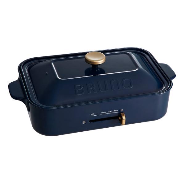 BRUNO コンパクトホットプレート ＋ オプショナルポット（青色） Amazon | BRUNO コンパクトホットプレート [ サックスブルー