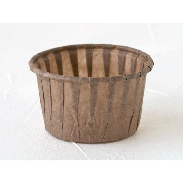 ［規格］上径66×底径54×H40mm［色］茶［素材］紙