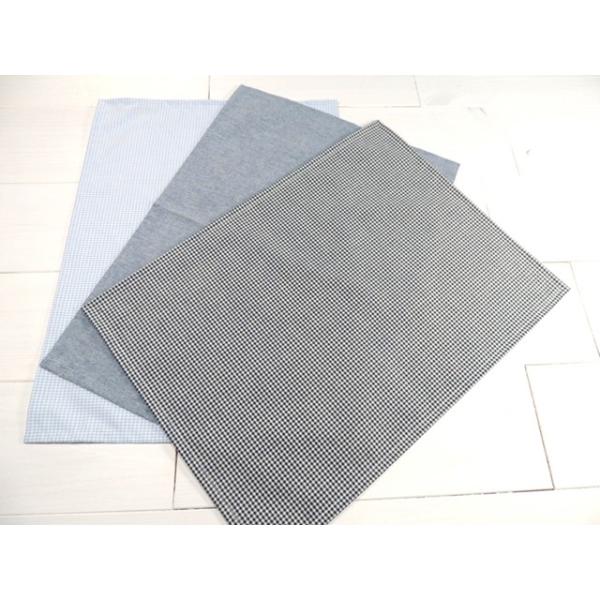 幼稚園・保育園での給食やお弁当時にかかせないランチョンマット3枚セット。丈夫で乾きも早くしわになりにくいＴ/Ｃの生地で作りました。※写真のお弁当箱やカトラリー、ランチバッグなどは商品には含まれておりません。※この商品は、コットンニーナのオリ...