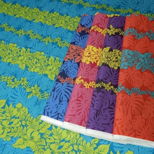 ハイビスカス&モンステラホヌ柄♡✖️綿キルト　Mサイズ３点セット ハイビスカス&モンステラホヌ柄♡✖️綿キルト Mサイズ3点セット