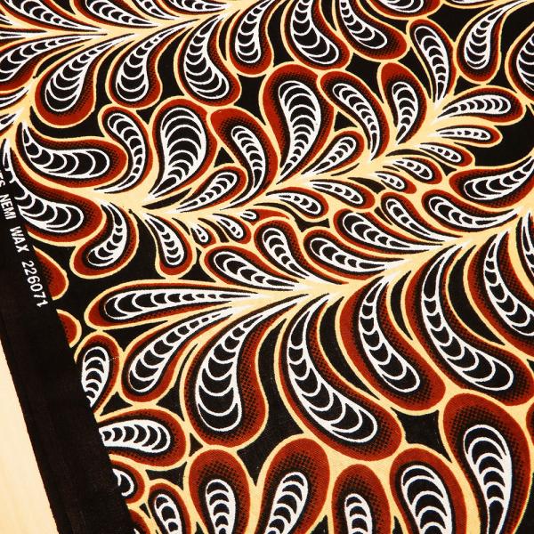 アフリカ 生地 布 アフリカンコットン ワックス加工 11940 布地 110cm