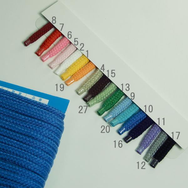 直径約７ミリのやや太めのひも。やや大きめのアイテムにオススメの太さです。ナップサックや体操着入れ、給食着入れなどの巾着袋やお弁当袋などに。アクリル 100％直径約7mm紅鶴こちらの紐は1mごとの販売になります。【 数量1= 1m 】メール便...