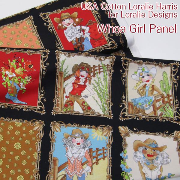 USA Cotton Loralie Harris for Loralie Designs  Whoa Girl PaneliP1plj